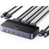 UGREEN KVM Switch 2-in-1-out, 4K@60Hz HDMI, USB3.0 & USB C, Gray