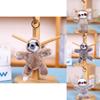 Folivora Plush Keychain With Soft Short Pile For Backpack Decoration Gift