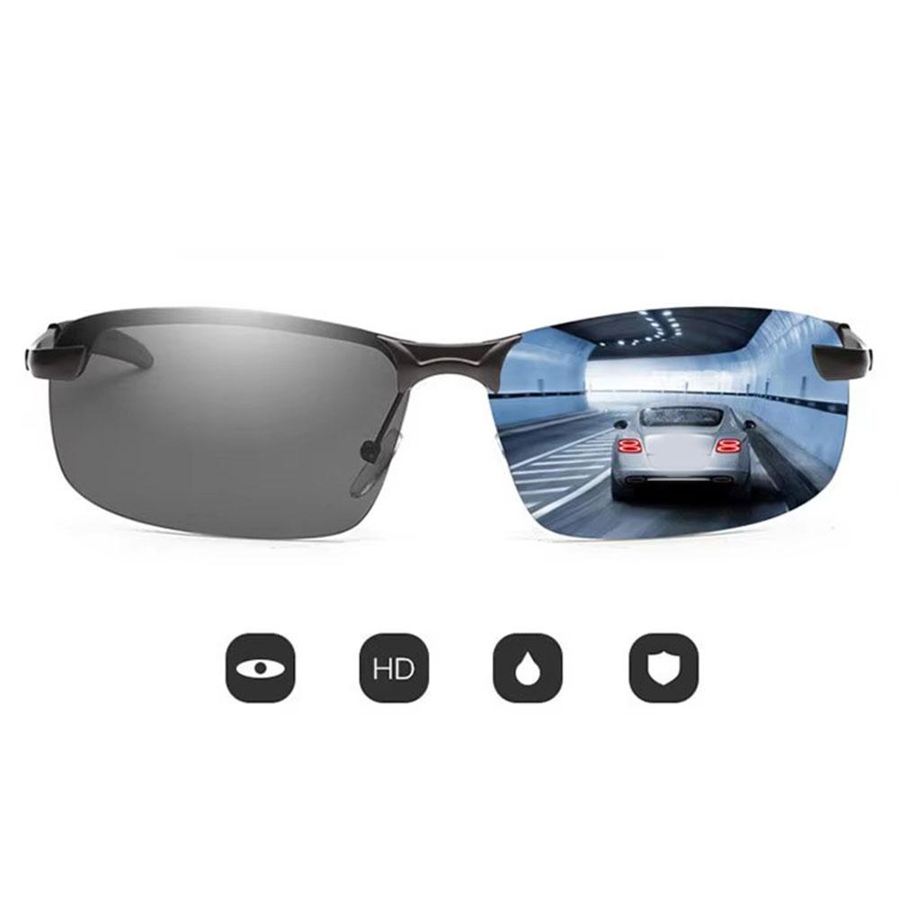 Anti Glare Polarized Sunglasses Fishing Outdoor Sunglasses For Men Yellow Night Vision Yellow Driving Glasses With UV Protection