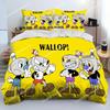 3D Print Game Cuphead Mugman Bedding Set Duvet Cover Bed Set Quilt Cover Pillowcase Comforter king Queen Size Boys Adult