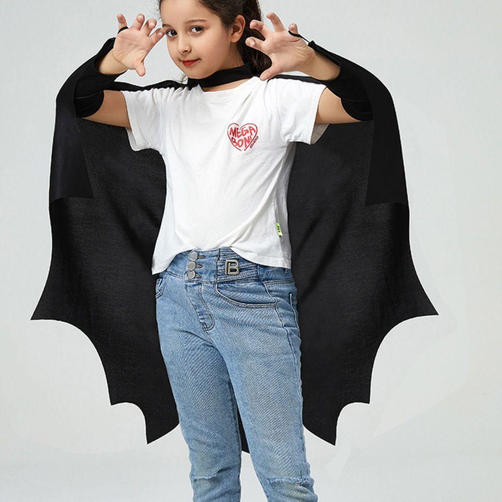 Clothing Props Children Cosplay Costume Dress Up Costumes Bat Wing Cape Personality   Party