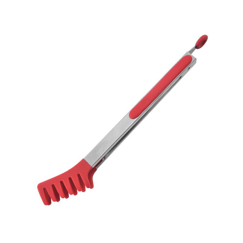 Wutuo 12-inch Silicone Stainless Steel Pasta & Salad Tongs (2-pack)