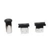 3Pcs Set Radio Volume Adjust Control Button Knob Replacement for C Class 2007 To 2009(Matte Black )
