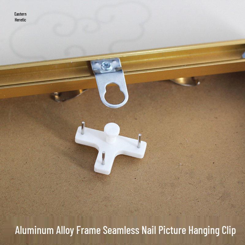 Invisible T-Shaped Nails: Traceless Hanging with Small Hole, Round Head for Clock or Painting - No Drill Required