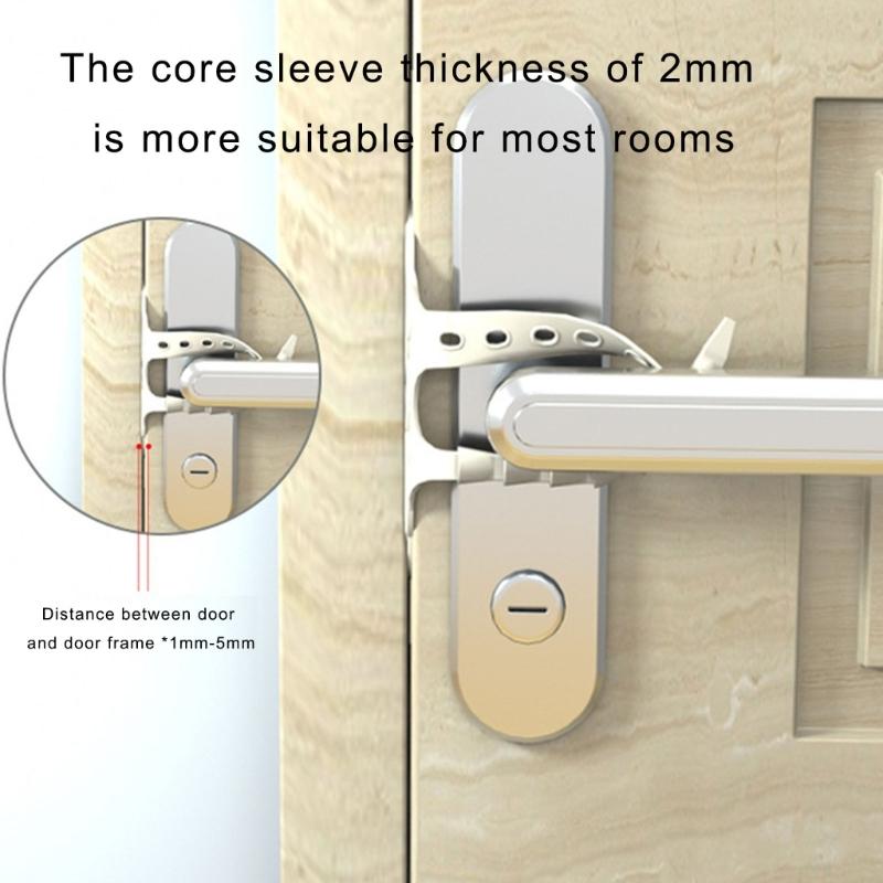Adjustbale Door Latches Covers Closers Quiet Lock Cushion Door Silencers Safety Protections Buffers Pad Easy to Install