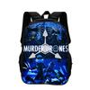 Murder Drones Backpack Durable Fashionable Cartoon Zipper Large Capacity Backpack Best Birthday Gift for Boy and Girl