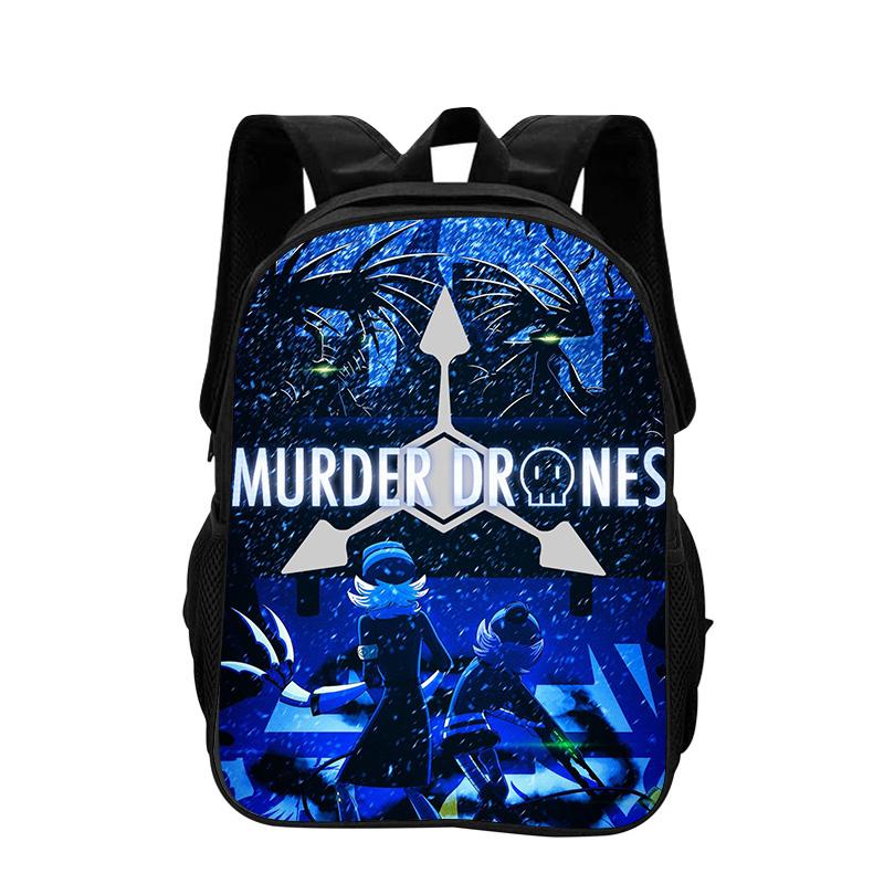 Murder Drones Backpack Durable Fashionable Cartoon Zipper Large Capacity Backpack Best Birthday Gift for Boy and Girl