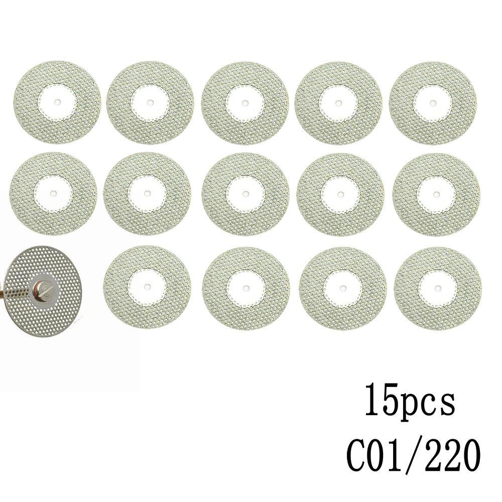 Dental Lab Polishing Shank Mandrel Burs Emery Polishing Kit Disc Cutting Double Side Disk Tool Dentistry Polishing Tools
