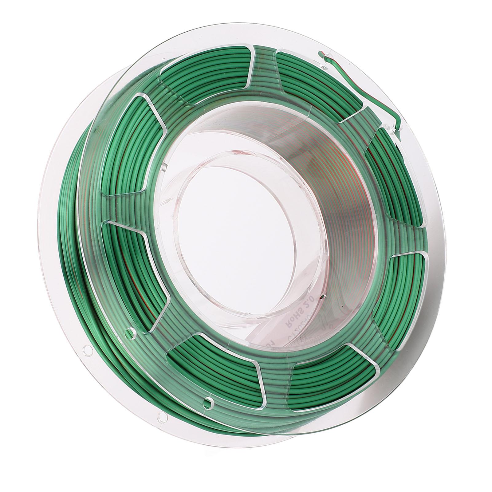 

3D Принтер PLA Филамент 1,75 мм Катушка Набор 200 г Расходный материал для печати Шелковистый Зеленый Красный