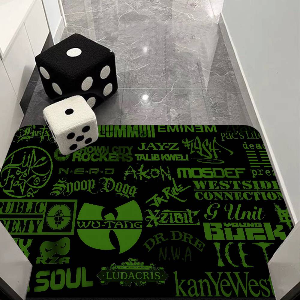 WU-T-TANG CLAN Tappetino da Pavimento Retrò Scelta Multipla Tappeto per Soggiorno Cucina Antiscivolo Decorazione Moderna per la Casa