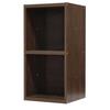 Sunneed Wooden Record Rack, Freestanding Audio Rack RCR-R7135 (Walnut Color, Stackable Bottom Rack)