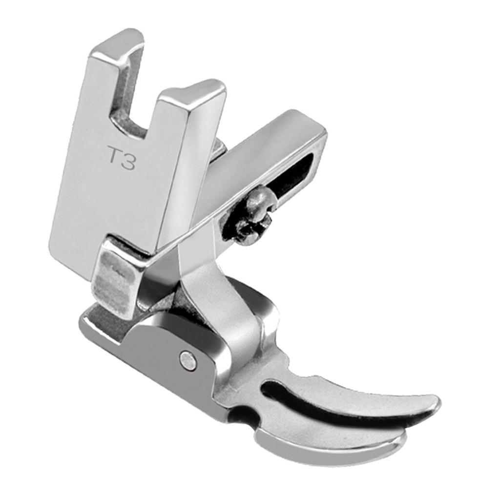 Multi Functional Sewing Machine Foot Steel Pressing Accessory Zipper Guide for Domestic and Industrial Applications