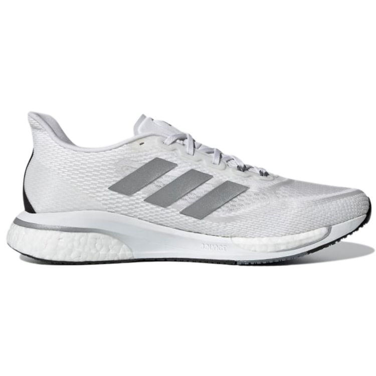 Adidas Supernova+ White Silver Metallic Men Sneakers Cloud-White Core-Black FX6659