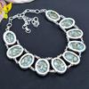 Copper Larimar Gemstone Handmade 925 Sterling Silver Jewelry Necklace 18" KG-1858