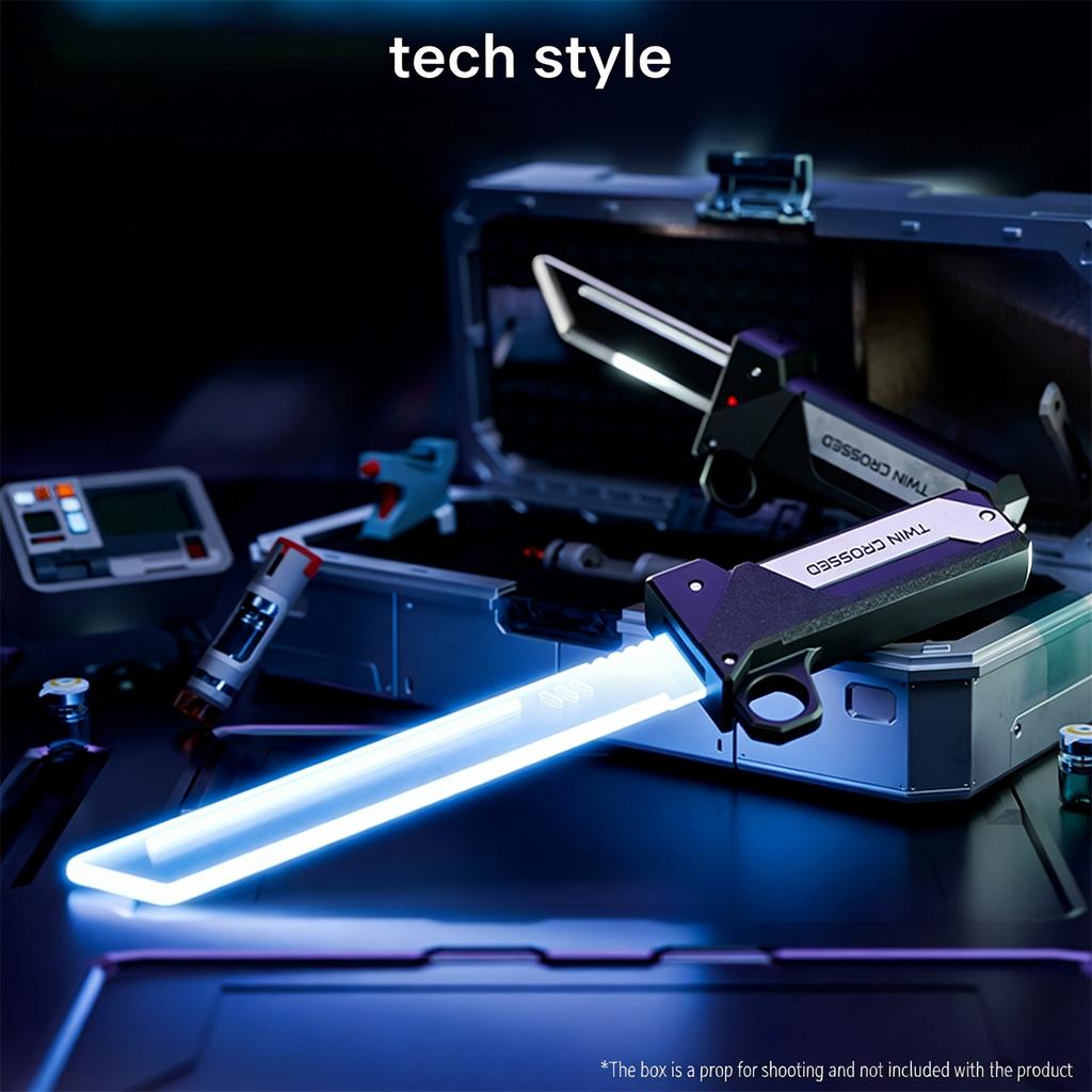 Double Edged Retractable LED Plastic Lightsaber, Sword, Role-playing Weapon, L Sword Toy