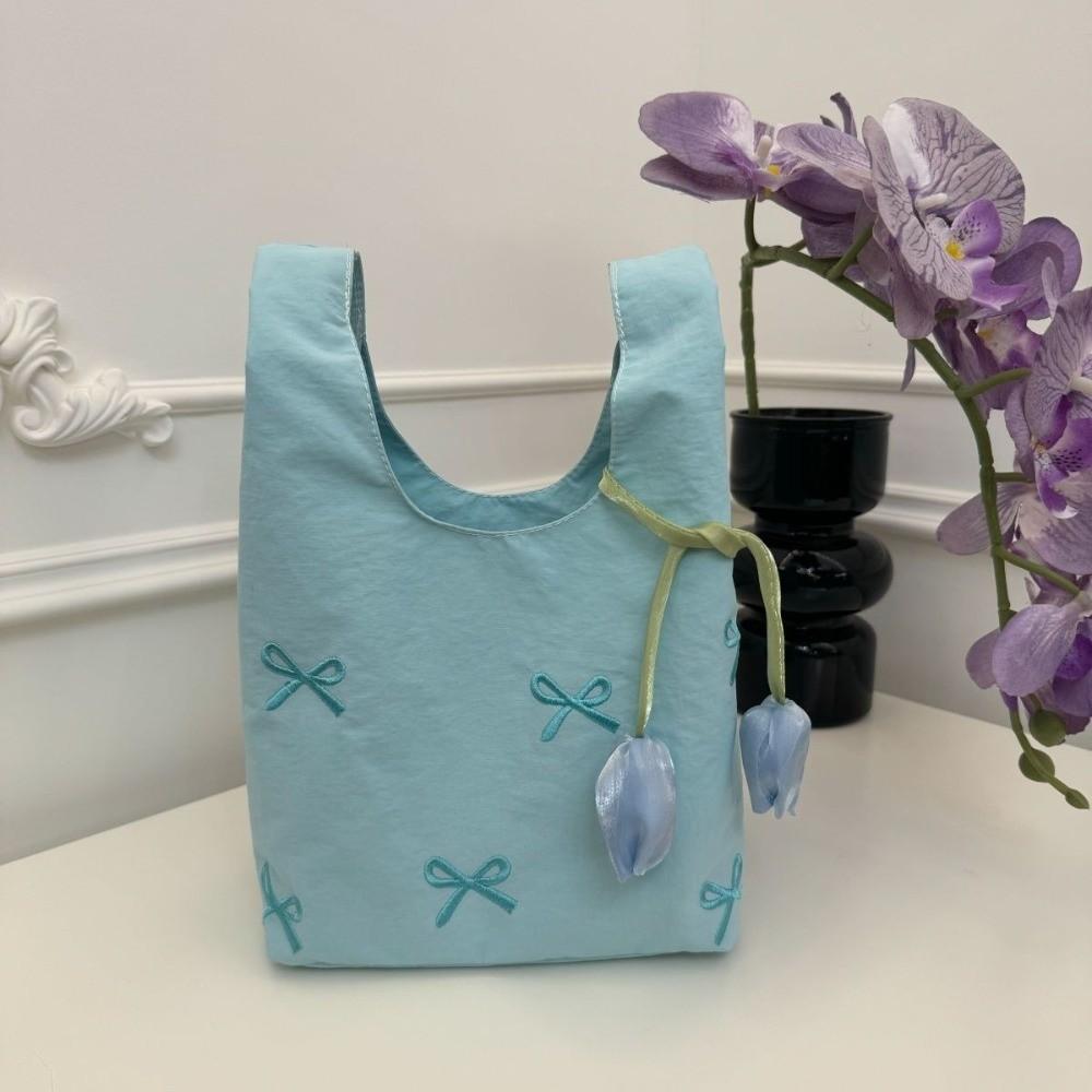 Cloth Temperament Lunch Bag Bow Embroidery Hanfu Handbag  Cheongsam Accessories