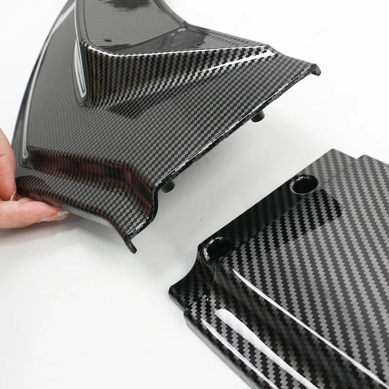 For Tesla Model 3 Highland 2025 3Pcs Front Bumper Lip Splitter Spoiler Guard Diffuser Carbon Fiber ABS Trim Body Kit Accessories