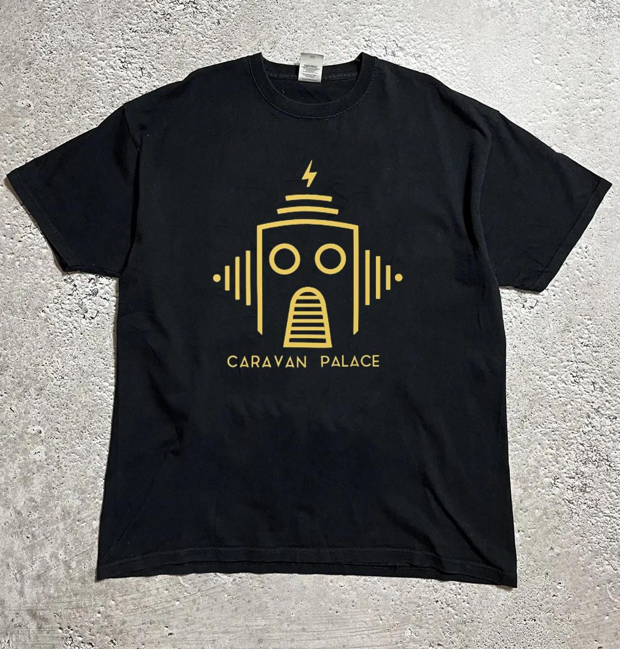 NEW Caravan Palace Band Short Sleeve Black T Shirt All Size S-5XL Unisex T-Shirt S