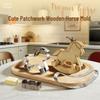 Stainless Steel Rocking Horse Cookie Cutter - Cartoon Pony Mold for Home Baking.