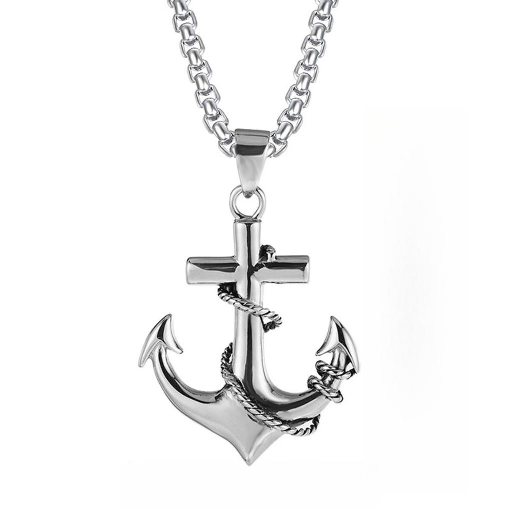 Naszyjniki z wisiorkami punkowe, Naszyjnik ze stali nierdzewnej dla mężczyzn, Minimalizm Hip Hop Styl Akcesoria biżuteria Łańcuch Impreza