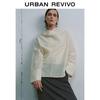 UR Urban Series Damen Drapierter Kragen Überwurfhemd