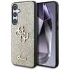 Guess Fixed Glitter Big 4G Metal Case For Samsung Galaxy S25+ Gold