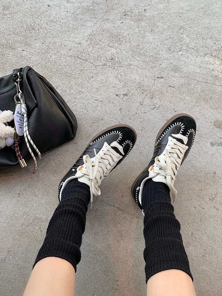 

[Su Yinyin same style] limited new color~ retro hand stitching warm sports casual shoes women s training shoes spring and autumn 35