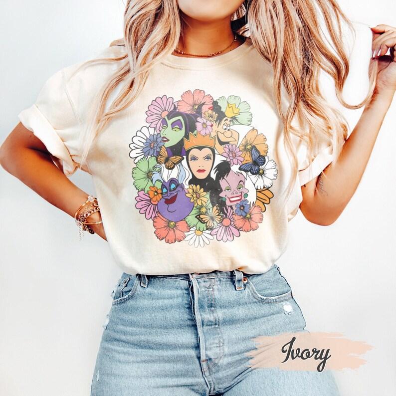 Villains Shirt Womens Tops Tees Short Sleeve Black Tshirt Clothes for Women Y2k Streetwear Summer Blouses Women