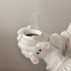 Cartoon Rabbit Winter Gloves Keep Warm Cycling Gloves Cute Bow Mittens  Women Girls