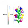 Vanishing Cane To Flower ( 21 Flowers ) Magic Tricks Metal Vanishing Cane Stage Flower Comedy Magic Prop Classic Magic Illsuion