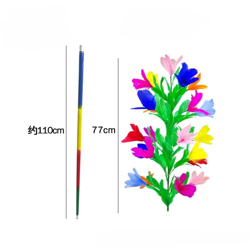Vanishing Cane To Flower ( 21 Flowers ) Magic Tricks Metal Vanishing Cane Stage Flower Comedy Magic Prop Classic Magic Illsuion