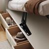 Heavy Duty 80° Foldable Bracket with Spring Hinge Cabinet Door Lift Up Stay Flap Sofa Bed Top Support Hinges Workbench Hinge