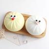 Cartoon Steamed Bun Toy Anti-anxiety Simulated Dumpling Squeeze Sensory Fidget Toy Slow Rising Stress Relief Dough Ball Hand Toy