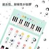 KKLM Do-Re-Mi Musical Note Stickers with Scales, Peel-Off Stickers with Do-Re-Mi Notes, Compatible with Piano, Keyboard, Digital Piano, Melodica (Pian