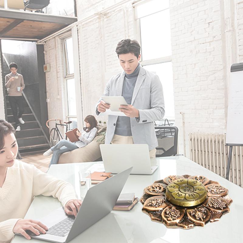 Lotus Flower Fidget Spinner Metal Hand Spinner for Autism Rotation Anti Stress Toys Fidget Toys Kids Children Gifts