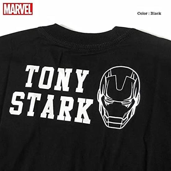EVERSOUL Short Sleeve Iron Man Marvel Character Tony Stark Metallic American Comic XL Size T-Shirt, Men's [Used]