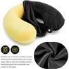 2 Packs Reusable U Shaped Soft Smooth Airplane Pillow Cover Neck Pillow Washable Cover (Only Pillow Cover No Filler)