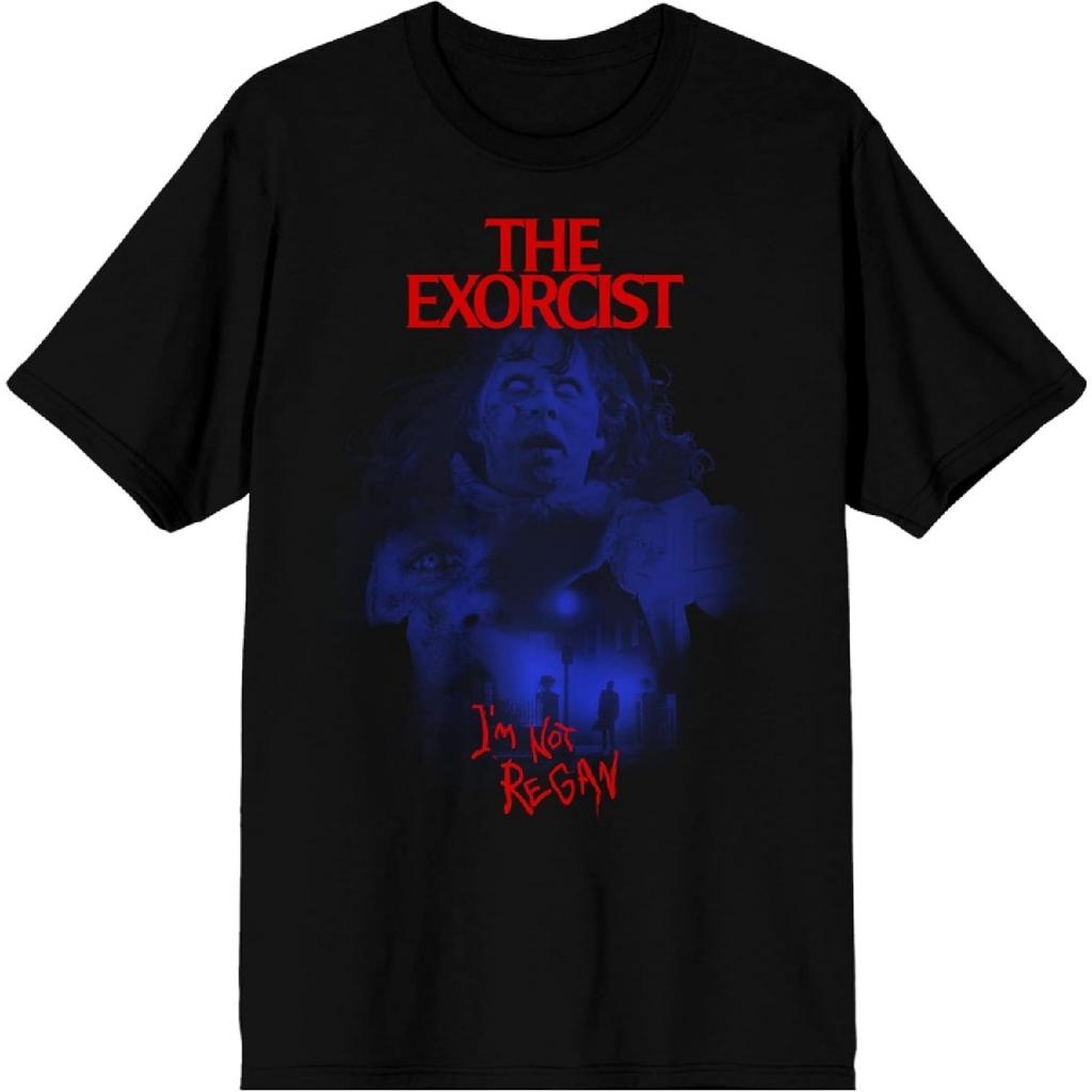 The Exorcist I'm Not Regan Crew Neck Short Sleeve Men's Black T-shirt