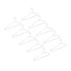 10pcs Clothes Hangers Stainless Steel Heavy Duty Prevent Slip Space Saving Coat Drying Hangers