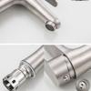 Stainless Steels Cold Water Tap Faucet Single Lever Bathroom Tap with 60cm Hose Kitchen Sink Water Tap Easy to Install