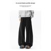 American contrasting color embroidered sports casual pants men's autumn profile scimitar pants retro loose long pants