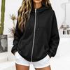 Women's Casual Zip Up Hoodie Sweatshirt Jacket with Pockets for Everyday Wear