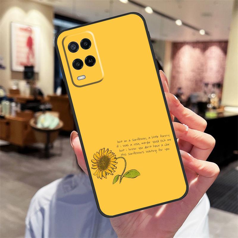 

Daisy Sunflower Floral Flower Case For Oppo A94 A74 A54 A18 A38 A58 A78 A98 A40 A60 A80 A16 A76 A96 A15 A17 A77 A57S Cover OPPO A94 5G