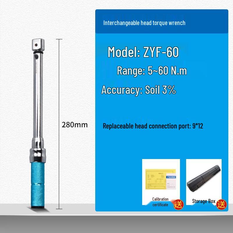 HEMUELE He Mu Replaceable Head Torque Wrench for Bicycle and Auto Repair