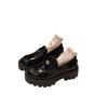 Luxurious Women's Grape Round Toe Heeled Slip-On Loafers