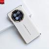 For Honor Magic V6 Case Matte PU Leather Camera Protection Electroplated PC Cover Equipped With Central Hinge Protection Shell
