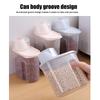 Grain Storage Container With Measuring Cup Food Storage Box Dry Goods Airtight Container Rice Bucket