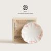 Hand-Painted Ceramic Peony Coaster - Heat Insulation Tea Mat & Kung Fu Tea Set Accessory