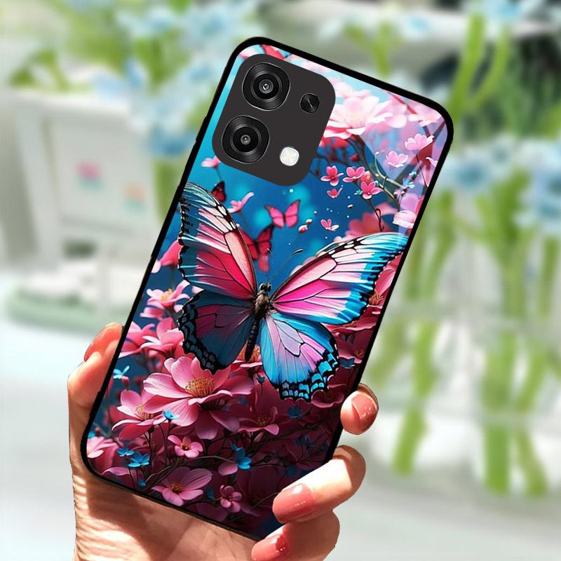 Tempered Glass Phone Case For OPPO A6 Pro A6Pro 5G CPH2781 Case Cool Fashion Painted Cover For Oppo F31 F 31 5G Back Cover Coque