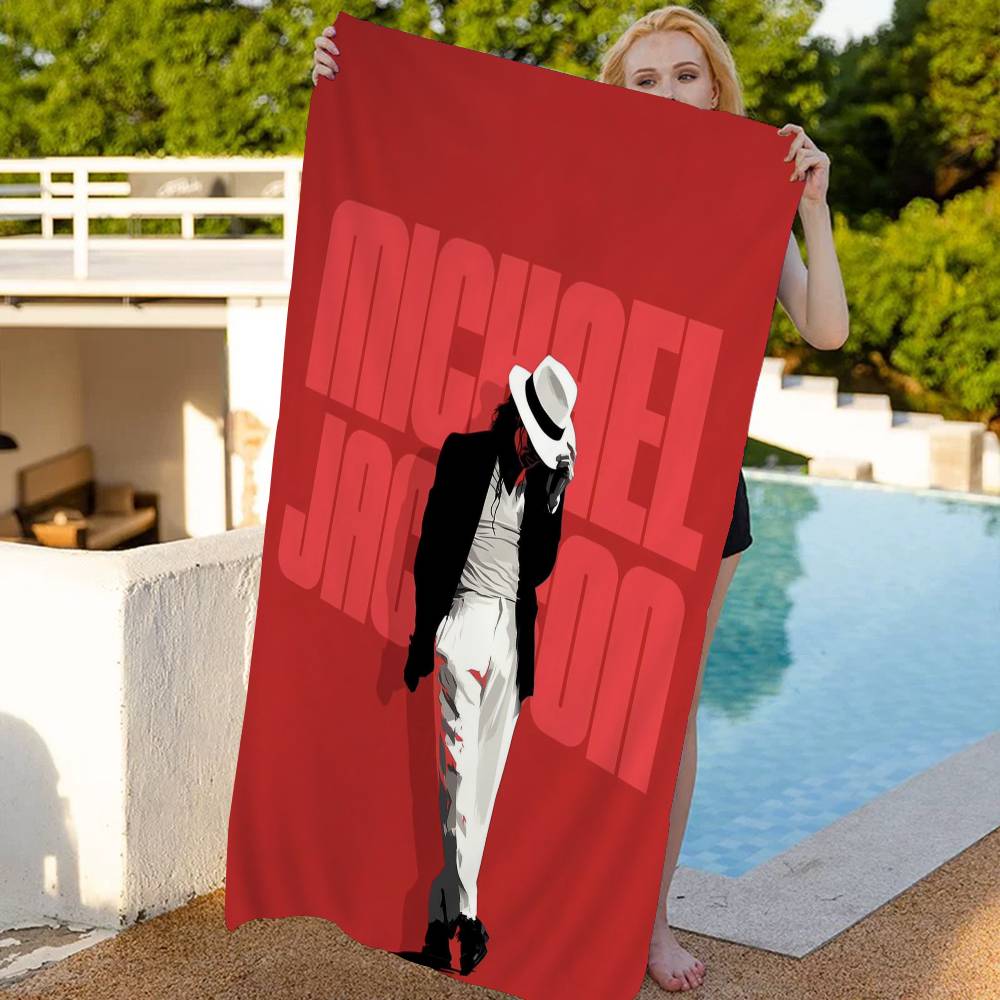 Popular Singer M-Michael J- Jackson Classics Beach Towel Bath Towels for Microfiber Quick Dry Sand Free Beach Yoga Spa Gym Pool